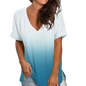 Ombré V-neck shirt (NWOT)